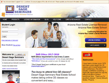 Tablet Screenshot of desertsageseminars.com
